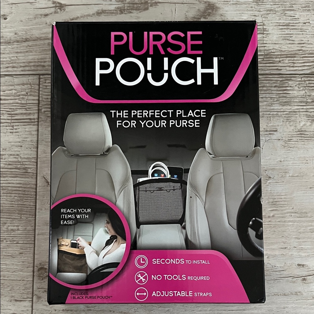 Purse Pouch Car Organizer As Seen On TV! NEW!